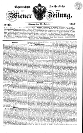 Wiener Zeitung 18451021 Seite: 1