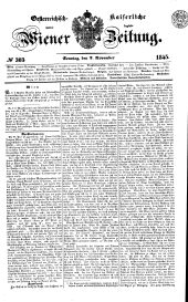 Wiener Zeitung 18451102 Seite: 1