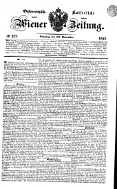 Wiener Zeitung 18451116 Seite: 1