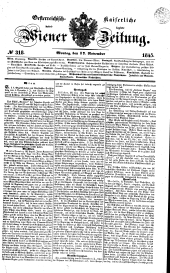 Wiener Zeitung 18451117 Seite: 1