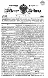 Wiener Zeitung 18451125 Seite: 1