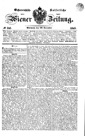 Wiener Zeitung 18451210 Seite: 1