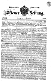 Wiener Zeitung 18451212 Seite: 1