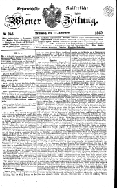 Wiener Zeitung 18451217 Seite: 1