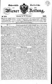 Wiener Zeitung 18451221 Seite: 1