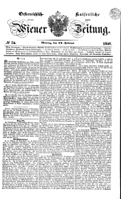 Wiener Zeitung 18460223 Seite: 1