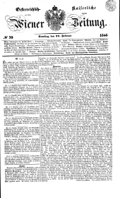 Wiener Zeitung 18460228 Seite: 1