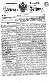 Wiener Zeitung 18460310 Seite: 1