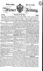 Wiener Zeitung 18460325 Seite: 1