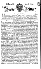 Wiener Zeitung 18460329 Seite: 1