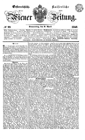 Wiener Zeitung 18460409 Seite: 1