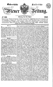 Wiener Zeitung 18460414 Seite: 1