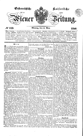 Wiener Zeitung 18460504 Seite: 1