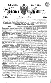 Wiener Zeitung 18460511 Seite: 1