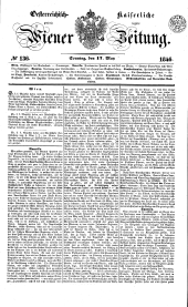 Wiener Zeitung 18460517 Seite: 1