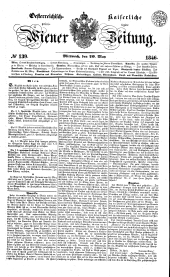 Wiener Zeitung 18460520 Seite: 1