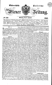 Wiener Zeitung 18460601 Seite: 1
