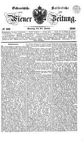 Wiener Zeitung 18460621 Seite: 1