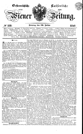 Wiener Zeitung 18460710 Seite: 1