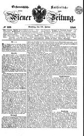 Wiener Zeitung 18460711 Seite: 1