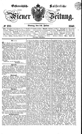 Wiener Zeitung 18460714 Seite: 1