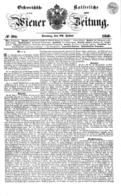 Wiener Zeitung 18460726 Seite: 1