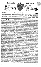 Wiener Zeitung 18460728 Seite: 1