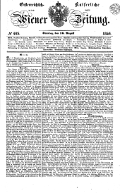 Wiener Zeitung 18460816 Seite: 1