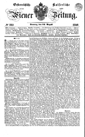 Wiener Zeitung 18460823 Seite: 1