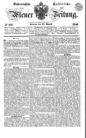 Wiener Zeitung 18460828 Seite: 1