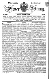 Wiener Zeitung 18460829 Seite: 1