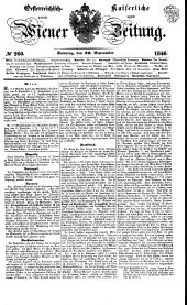 Wiener Zeitung 18460920 Seite: 1
