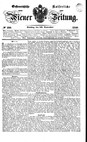 Wiener Zeitung 18460926 Seite: 1