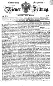 Wiener Zeitung 18461001 Seite: 1