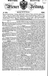 Wiener Zeitung 18461004 Seite: 1