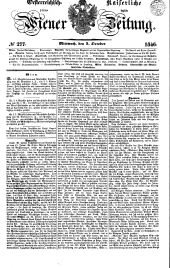 Wiener Zeitung 18461007 Seite: 1