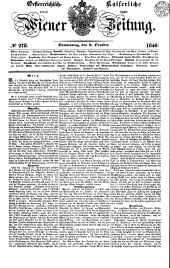 Wiener Zeitung 18461008 Seite: 1