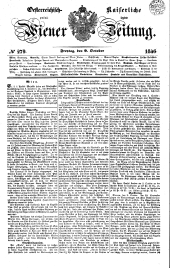 Wiener Zeitung 18461009 Seite: 1