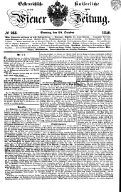 Wiener Zeitung 18461018 Seite: 1