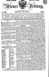 Wiener Zeitung 18461028 Seite: 1