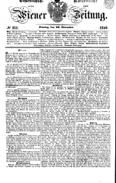 Wiener Zeitung 18461110 Seite: 1