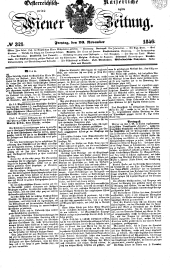 Wiener Zeitung 18461120 Seite: 1