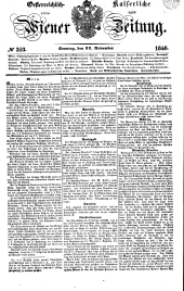 Wiener Zeitung 18461122 Seite: 1