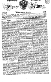 Wiener Zeitung 18461124 Seite: 1