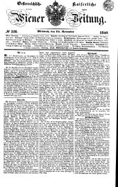 Wiener Zeitung 18461125 Seite: 1