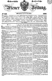 Wiener Zeitung 18461209 Seite: 1