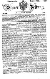 Wiener Zeitung 18461213 Seite: 1