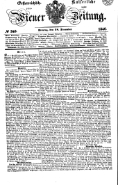 Wiener Zeitung 18461218 Seite: 1