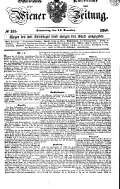 Wiener Zeitung 18461224 Seite: 1