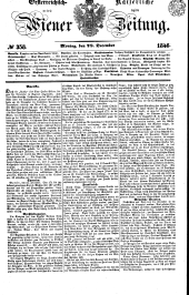 Wiener Zeitung 18461228 Seite: 1